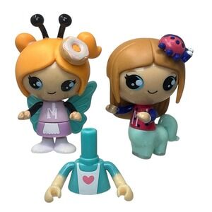TWO Trinity and Beyond Family Youtube 3" Doll Figures + Accessories